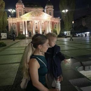 Michaela Krasteva shown with her daughter.