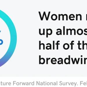 49%: Women make up almost half of these breadwinners.