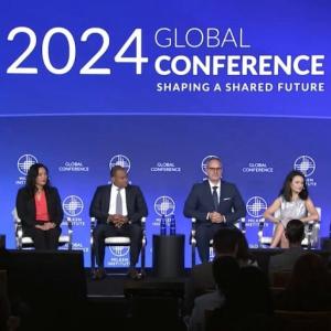 Panel discussion at the 2024 Milken Conference.