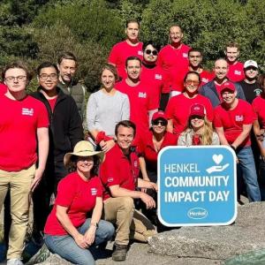 Group of volunteers on Community Impact Day