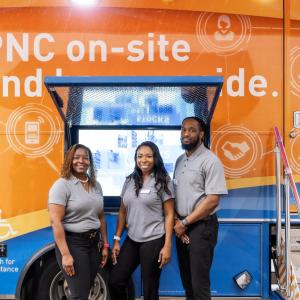 photo of the mobile branch team