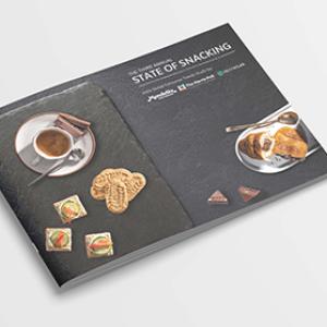Cover pages of the State of Snacking report