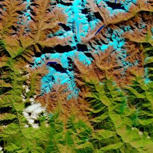 Mountains from above