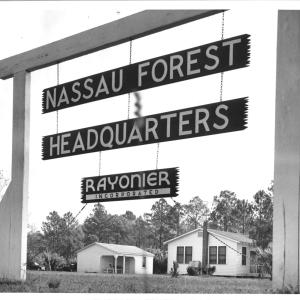 "Nassau Forest Headquarters" sign 