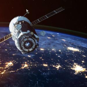 Satellite image with the discovery education logo on the bottom left