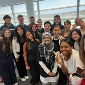 Group photo of interns