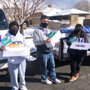 Three YouthWorks students