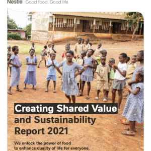 Creating Shared Value and Sustainability Report 2021 cover