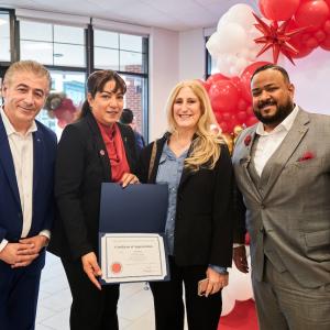 KeyBank receives a Certificate of Appreciation from the Westchester County Board of Legislators.   