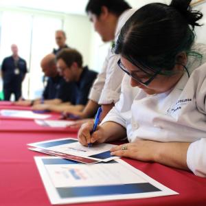 The SkillsUSA National Signing Day at St. Paul College in St. Paul, Minnesota, set out to generate some of the same excitement for collegiate athletes when they sign their letter of intent to play for a team.  