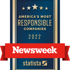 Newsweek: America's most responsible companies 2022 logo