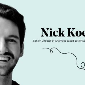 Nick Koenig, Senior Director of Analytics, GoDaddy.