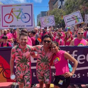 Nick Koenig shown at an Aids Lifecycle event.