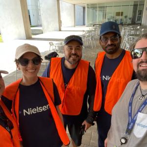 Nielsen volunteers in Tampa shown.