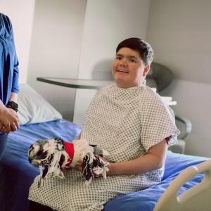 Patient sitting in office