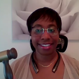 Photo, FWA President Nina Batson with FWA gavel