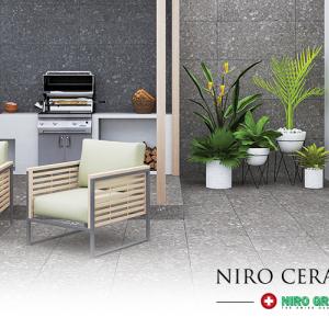 seating area with plants