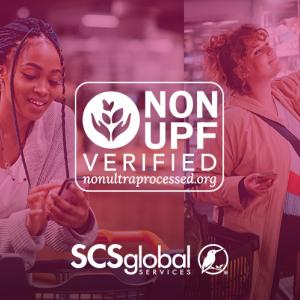 Non-UPF Verified mark and SCS Global Services logo