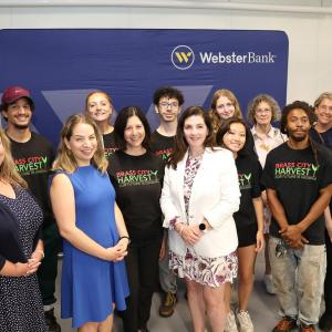 Webster team with Brass City Harvest Team