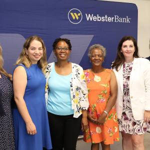 Webster team with Bridge to Success Team