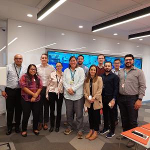 Group of people stood next to each other 