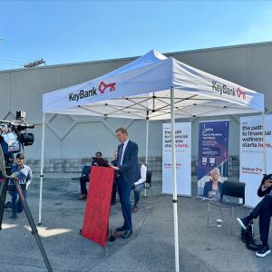 Chris Gorman, KeyBank CEO speaking at Operation HOPE.