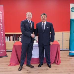 Dr. Andrew Rich, Dean of the Colin Powell School for Civic and Global Leadership at The City College of New York (CCNY) with Mr. Sunil A. (Sunny) Misser (right), Chief Executive Officer of AccountAbility.