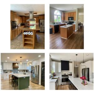 Collage of completed projects in homes by Brandon.