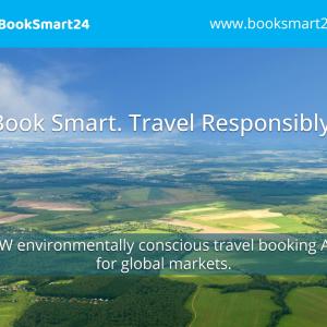 Fields and sky reads: Book Smart. Travel Responsibly.