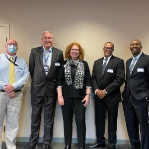 Photo of five graduates of the Supplier Diversity Mentorship Program.