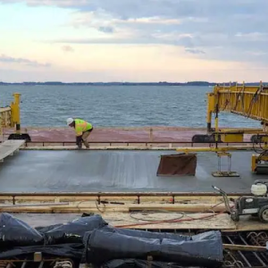 construction site at wharf during the day