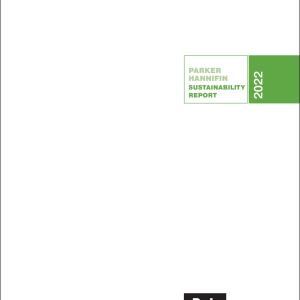 Cover of Parker Hannifin's 2022 Sustainability Report