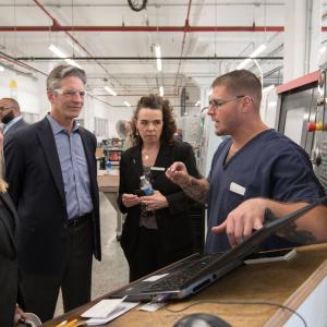 Heather Rivard (far left) 