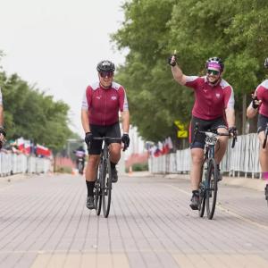 Arriving at the finish line!