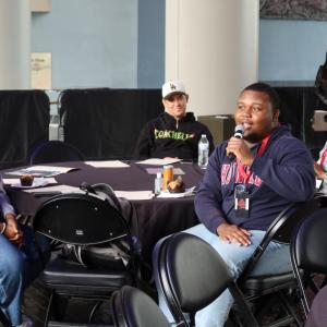 Students had the chance to ask the panelists questions.