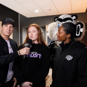 Minnesota Frost forward Dominique Petrie interviewed by Reign Host