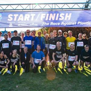 Franklin Templeton employees at The Race Against the Plastic