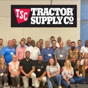Tractor Supply employees pose for a picture