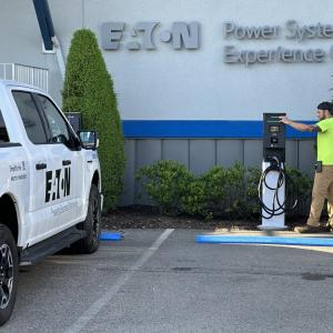 charging station at Pittsburgh Experience Center