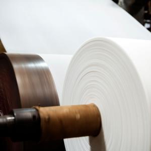 Photo of a paper press wheel