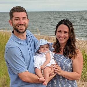 Steve Pribis family at beach
