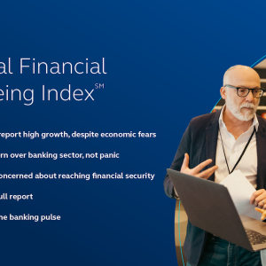 Principal Financial Well Being Index: Man speaking with a woman.