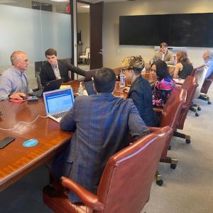 meeting in conference room