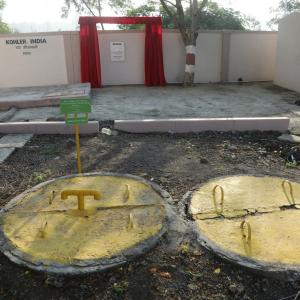 Water tanks in the ground