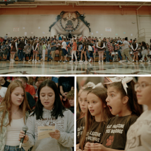 Photo collage of East Palestine High School.