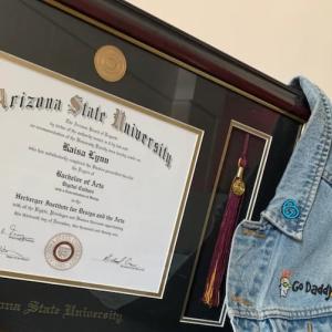 Raisa Lynn's Arizona State University diploma.