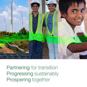 ReNew power Sustainability report cover 2021-2022
