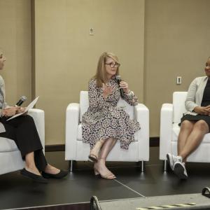 Anna Willingshofer, Chris May and Livonia Mitchell during WHC Elevate session