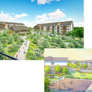 Apartment complex rendering