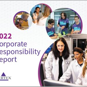 "2022 Corporate Responsibility Report" with employee images